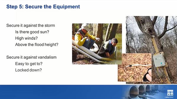 Stormwater Monitoring | Secure the Equipment