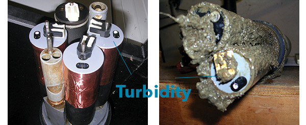 Turbidity Sensor on Sonde Figure 3 and 4