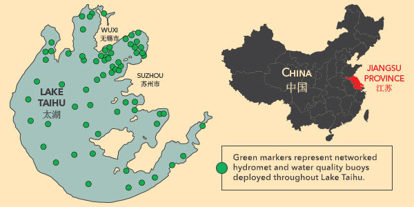 Lake Taihu Water Quality Monitoring Buoy Locations