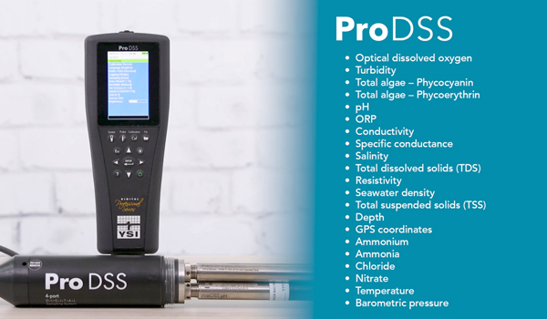 The ProDSS can measure all these parameters and more including turbidity, total algae, depth, and GPS. 