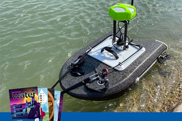 SonTek RS5 on the Hydroboard II Micro with the SonTek RTK antenna