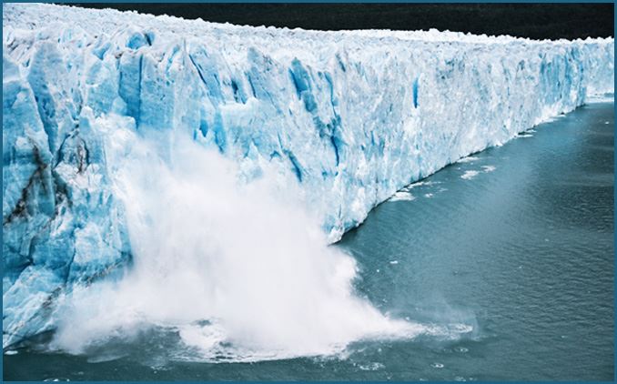 Glacial Ice Calving | UN Climate Report | YSI