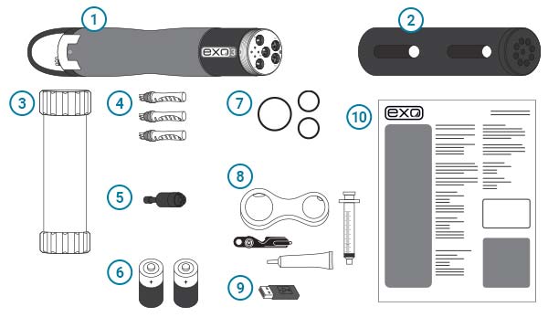 exo3 sonde included items