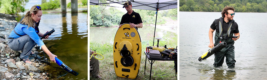 living with water monitoring instruments survey vehicles