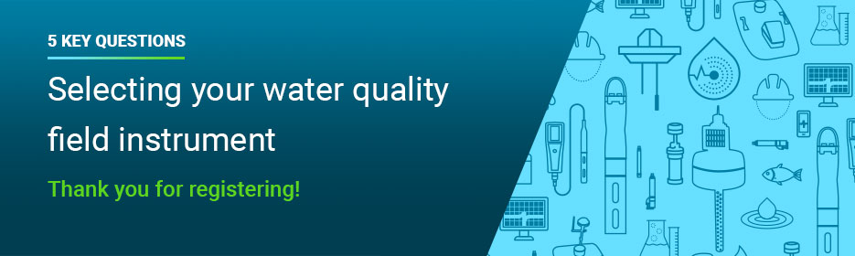 selecting your water quality field instrument confirmation